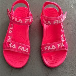 Fila Neon Pink Sandals